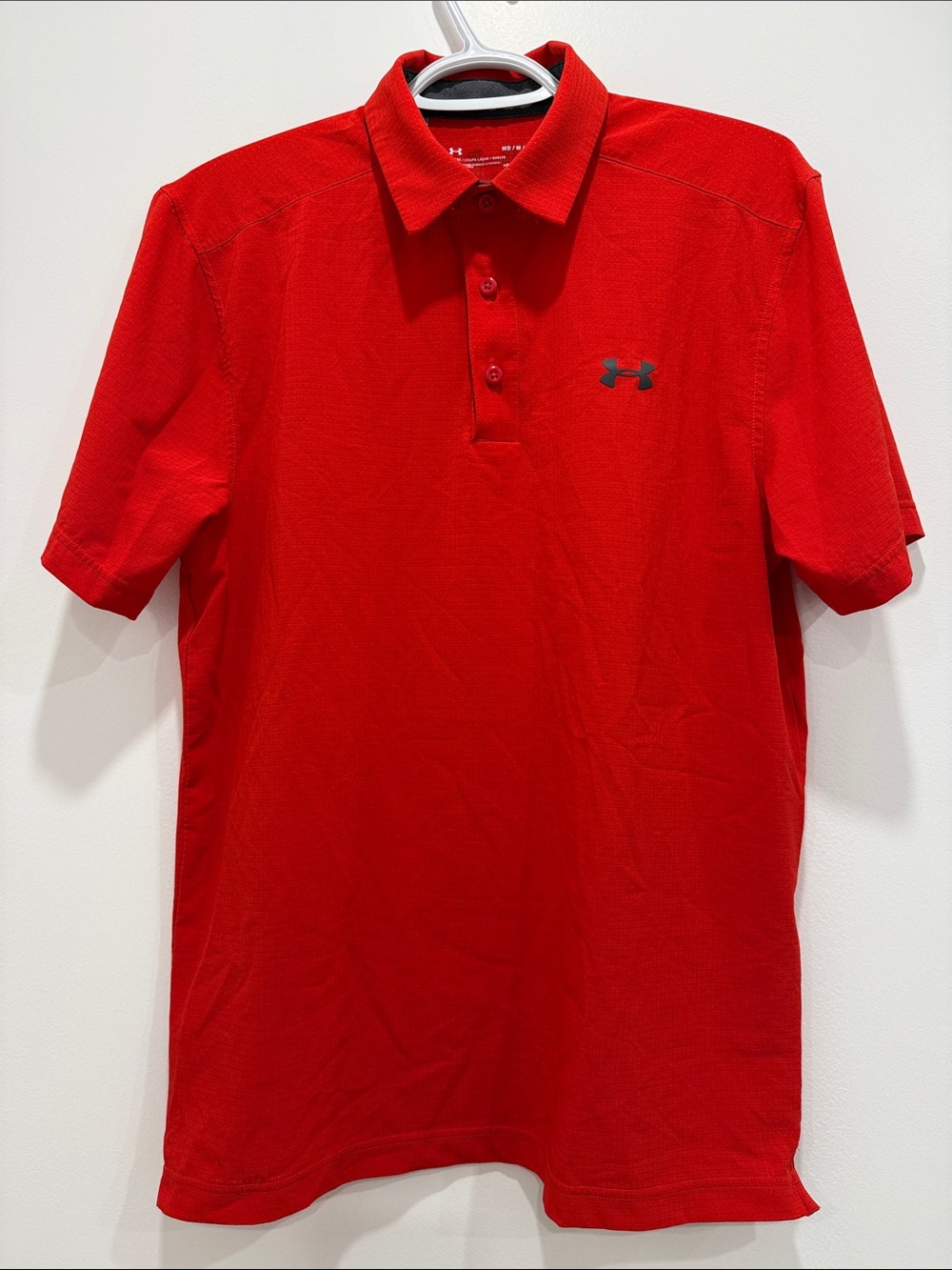 Under Armour Men’s Bright Red golf Polo Shirt